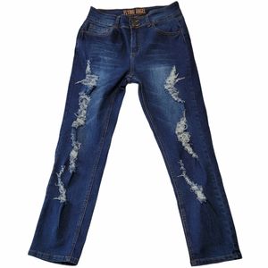 Women's Flying Angel Distressed Jwans Sz 11